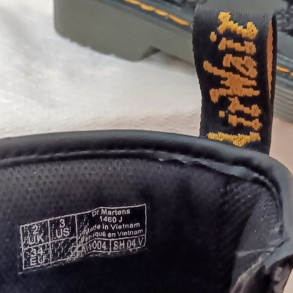 Dr. Martens AIRWALK Patten Leather High Tops: sz. 3 - Picture 4 of 5